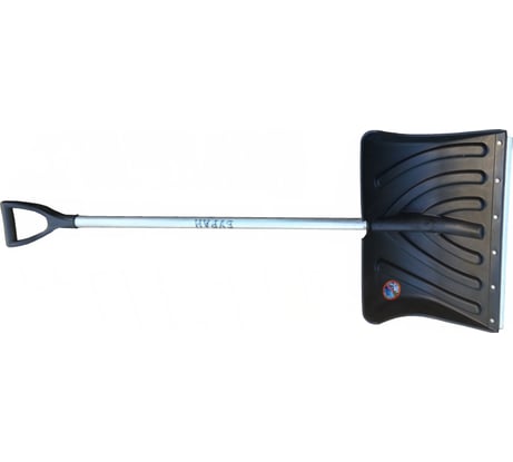 Лопата для уборки снега Инструм-Агро Буран с алюминиевым черенком и планкой, 50x35 см 100147