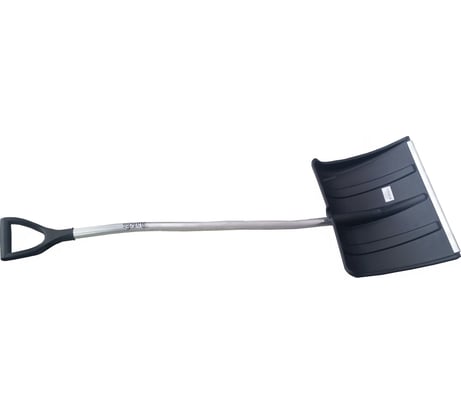 Лопата для уборки снега Инструм-Агро Аляска с алюминиевым черенком и планкой 49x37 см 100165