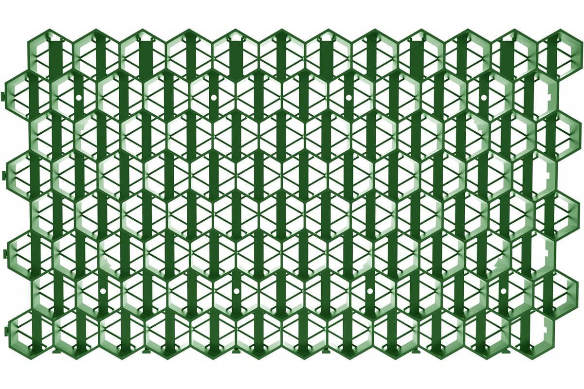 Газонная решетка Gidrolica 700х400х33 мм - пластиковая зеленая 607