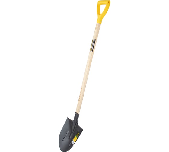Лопата штыковая универсальная с деревянным черенком Grassman 960 мм G-115694 015502