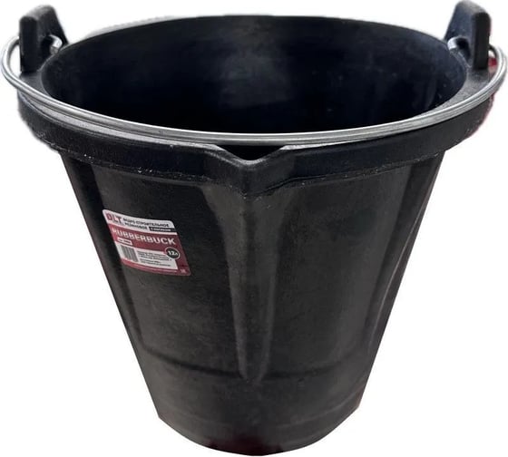 Ведро строительное гибкое с носиком DLT RUBBERBUCK 12л 2905