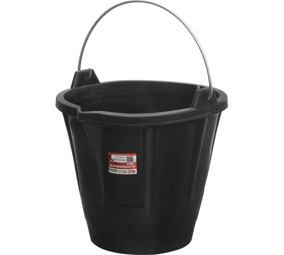 Ведро строительное гибкое с носиком DLT 12л, тип RUBBERBUCK 2905