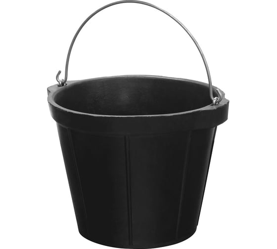 Ведро строительное гибкое усиленное DLT, 8л, тип RUBBERBUCK, арт. 2901