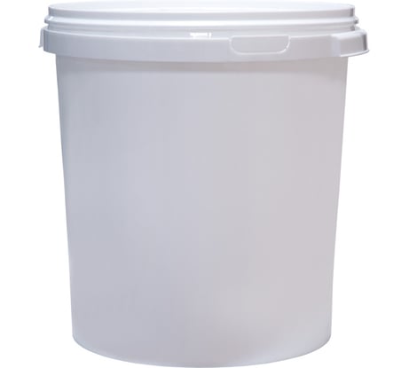Круглое ведро-бак с крышкой Тара.ру п/п, белое, 30 л 00256