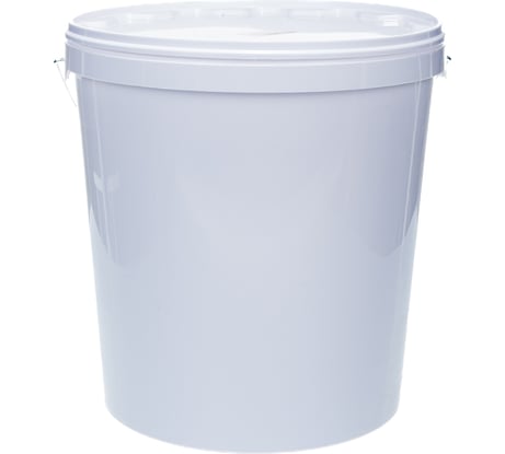 Круглое ведро с белой крышкой, с металлической ручкой Тара.ру п/п, 20 л 04687