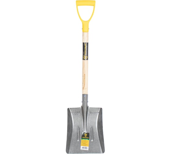Лопата автомобильная совковая с деревянным черенком Grassman G-115624 (12/12) 015504