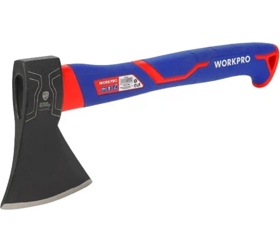 Топор с фиберглассовой рукояткой WORKPRO 600гр WP241043