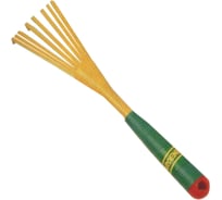 Пластиковые веерные грабли Репка желтые 5964