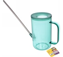 Лейка для растений Добросад "Niagara Falls" 1 л, с прикорневым поливом, нефрит 781-004