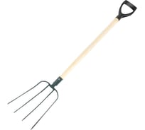 Навозные четырёхрогие вилы из рельсовой стали с черенком ПК Вектор ВН-2302