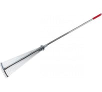 Веерные проволочные оцинкованные грабли на алюминиевой ручке ПК Вектор 15 зубьев ГВР-2238