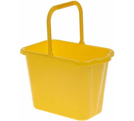 Ведро прямоугольное IDEA 9.5 л, М 2420 желтый