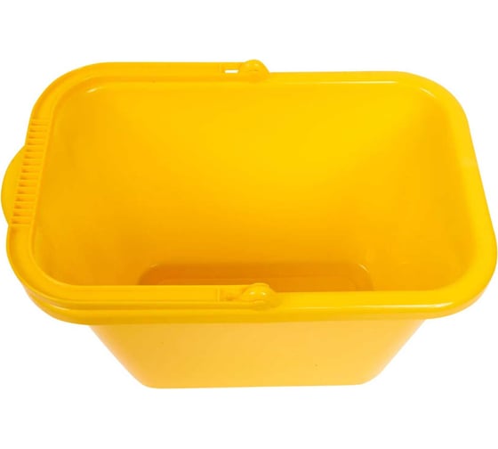 Ведро прямоугольное IDEA 9.5 л, М 2420 желтый