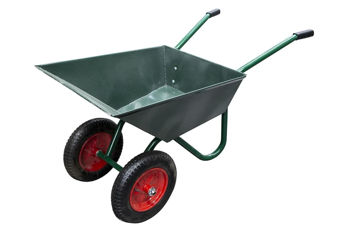 Двухколесная строительная тачка ПК Вектор сварной кузов, 110 л, 220 кг ...