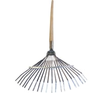 Грабли ООО Агростройлидер веерные 18-ти зубые проволочные с удлиненным черенком (1500 мм) САД-09.10.22