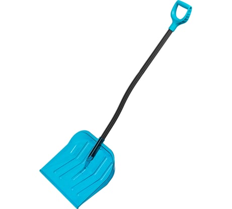 Лопата для уборки снега PALISAD LUXE поликарбонат, 475x400x1385 мм, алюминиевый черенок, ПВХ оплетка 61692