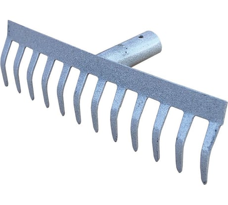 Грабли с прямыми зубьями без черенка Без бренда 12 зубьев, 300х80 мм 76933