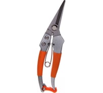 Секатор-ножницы садовые Добросад 7,5" (19,5см) "Дачник" гальваническое покрытие, алюминиевые комбинированный ручки 826-039