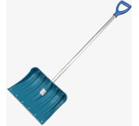 Лопата для уборки снега ООО РВ Пласт 400x450x1380 мм, усиленная, морозостойкая, алюминиевый черенок 0260