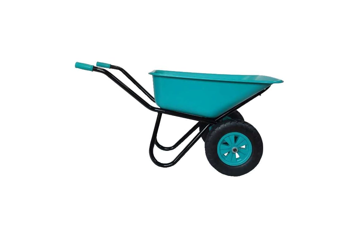 Тачка строительная ООО РВ Пласт 110л/180 кг, кузов Премиум цветной, 2 ...