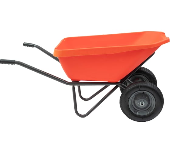 Двухколесная усиленная тачка Gigant с пластиковым кузовом 110л ZAW-06