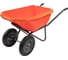 Двухколесная усиленная тачка Gigant с пластиковым кузовом 110л ZAW-06 1