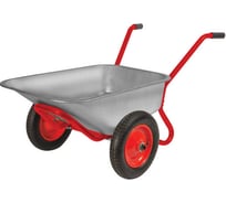 Строительная двухколесная тачка FIT Профи ПУ колеса, 260 кг 77629