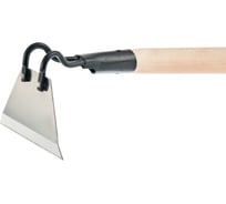 Усиленная мотыга с деревянным черенком СИБРТЕХ нержавеющая сталь, 150х90х1325 мм 62288