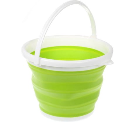 Складное круглое ведро BRADEX 5 л, зеленое TD 0551