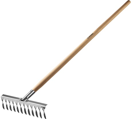 Грабли из нержавеющей стали GRINDA PROLine 12 витых зубцов 39481-12