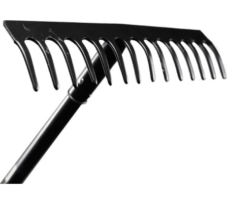 Грабли прямые Вихрь 14 зубьев, сталь, с металлическим черенком 73/7/1/13