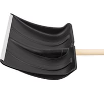 Лопата для уборки снега КЭС 470x350x1330мм, черная, с деревянным черенок 80200008