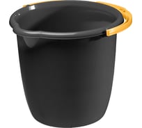 Ведро Бытпласт 8Л (Темно-серый) 431258415