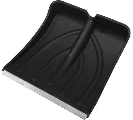 Лопата Политех СНЕЖОК пластик с ал.нак., 385x380 мм, без черенка 8025405