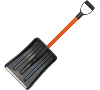Лопата автомобильная DEVery Авто-Вьюга Стандарт разборная 260x350мм с оцинк планкой (ковш черный, черенок оранж, Vручка Стандарт черн) ) 5713008