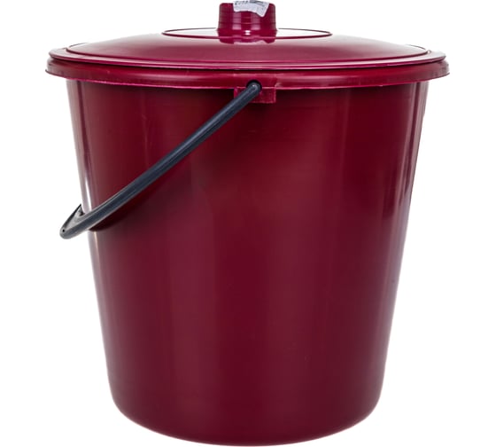 Хозяйственное ведро с крышкой BlagPlast 10 л, красное Bl-19902-2