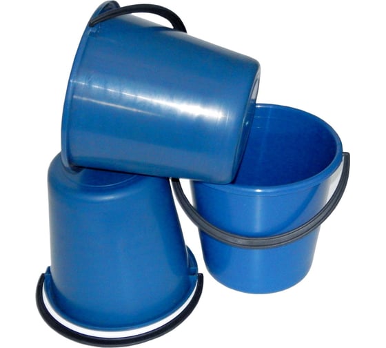 Хозяйственное ведро BlagPlast 10 л, синее Bl-19901-3