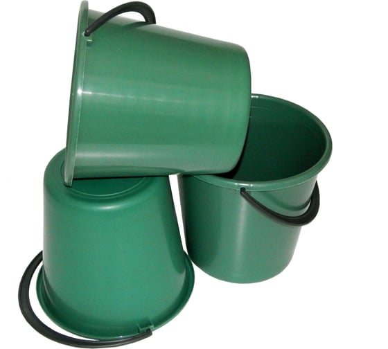 Хозяйственное ведро BlagPlast 10 л, зеленое Bl-19901-1