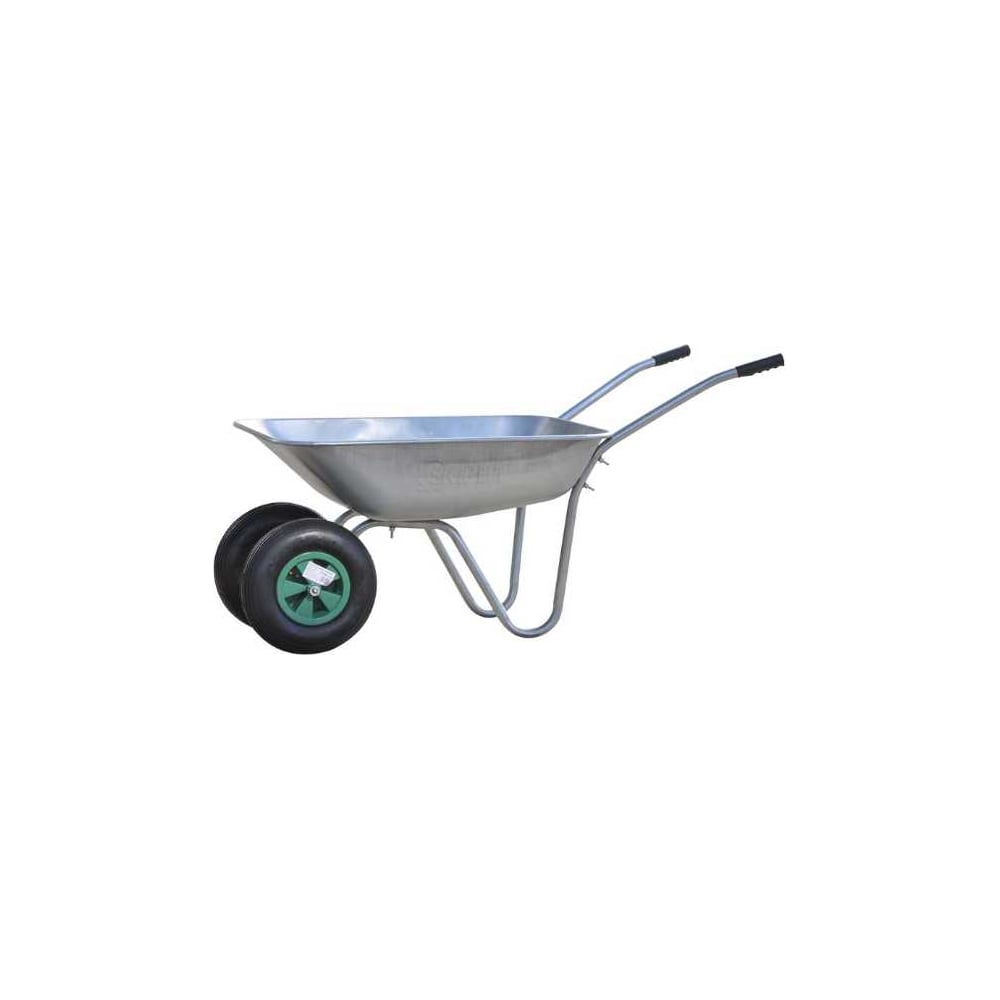 Тачка садовая SKIPER FERMER 2x85 (до 85 л, до 150 кг, 2x3.5-6, пневмо ...