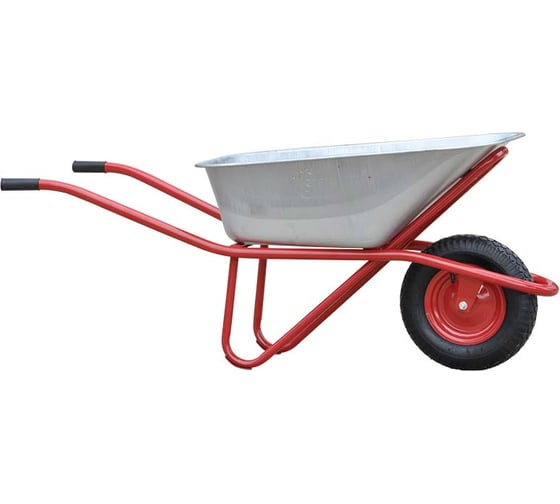 Тачка строительная SKIPER 125 X-MODE (до 125 л, до 280 кг, 1x4.00-8, пневмо, ось 16x100, разборная рама) 00-00023854 1