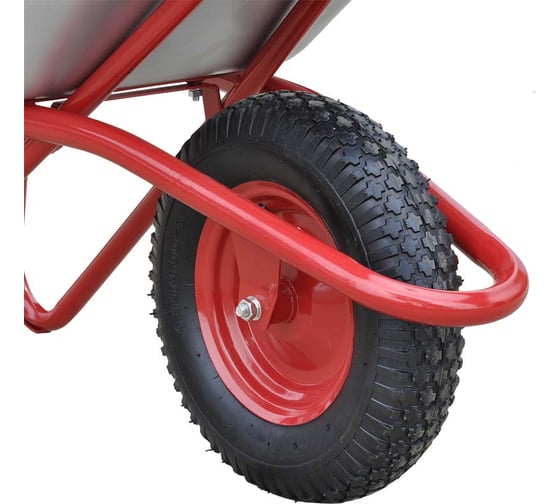 Тачка строительная SKIPER 125 X-MODE (до 125 л, до 280 кг, 1x4.00-8, пневмо, ось 16x100, разборная рама) 00-00023854