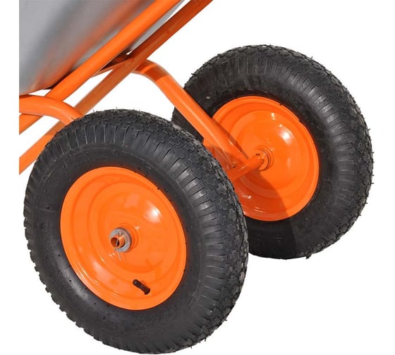 Тачка строительная SKIPER Expert PRO 2x130 (до 130 л, до 350 кг, 2x4.00-8, ось 20*80) 00-00023293