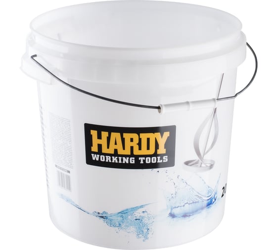 Белое малярное ведро HARDY 20 л, с герметичной крышкой 0147-912000А