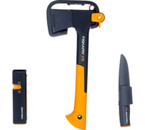 Набор Fiskars: универсальный топор Х7, нож К40, точилка для топоров и ножей 1059024