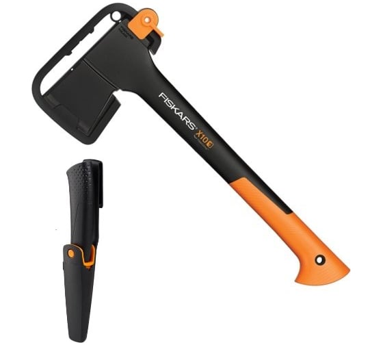 Набор Fiskars: топор Х10, универсальный нож с точилкой 1057914