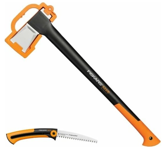 Набор Fiskars: топор Х25, малая садовая пила SW 73 1025437 1