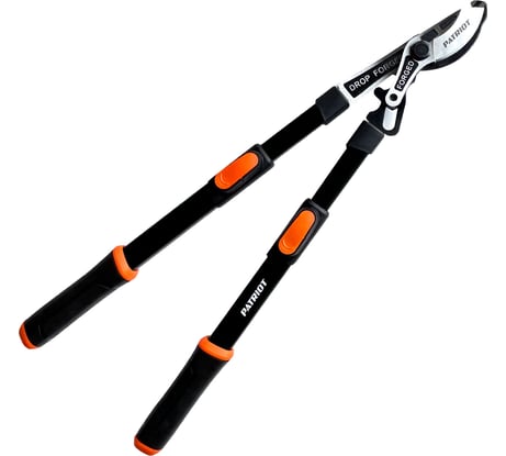 Сучкорез PATRIOT LBF 1020 T, плоскостной, кованые лезвия, усиленный механизм, телескопические ручки, PP+TPR-рукоятки, 1020 мм 777006740
