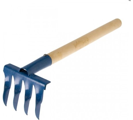 Грабли 4-х зубые ООО "ПК ХозЦентр" витые, эмаль, с черенком ГВ-4 СИ-00077