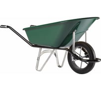 Тачка одноколесная Haemmerlin Cargo Bati Plus 110 л окрашенный кузов, монолитное колесо-втулка 301250010