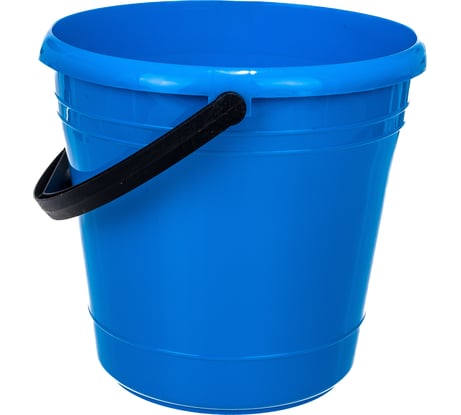 Пластиковое ведро с ручкой Элластик-Пласт 10 л, голубое ЭП 460800
